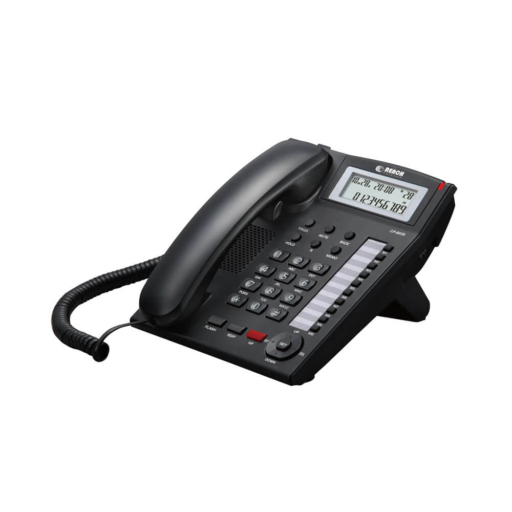 โทรศัพท์บ้านโชว์เบอร์โทรเข้า  REACH รุ่น CP-B036 สีดำ_0